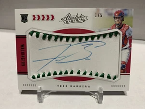 Tres Barrera 2020 Panini Absolute Green /5 #155 Auto Washington Nationals - Bild 1 von 2