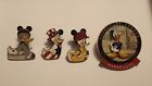 Disney Cruise Line 2007 Le Donald Duck Pin And 3 Rubber Duck Series Pins