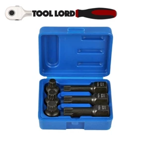 Trax Automotive Tool 6Pce 1/2" Drive Hex Spline Bits Impact Socket Set ARX-SP612 - Picture 1 of 2