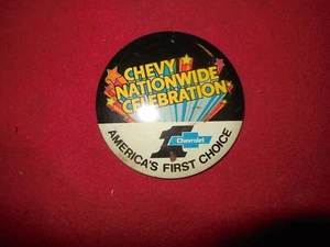 Vintage Chevrolet Chevy Nationwide Celebration America`s First Choice Button C10 - Bild 1 von 2