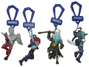 FORTNITE Serie 1 Zaino Borsa Clip Appendiabiti LOTTO (DI 4) Portachiavi 3" Figure - Foto 1 di 4