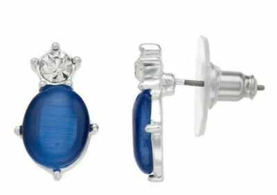 LC Lauren Conrad Blue Oval Stud Ear Rings  - Image 1 of 4