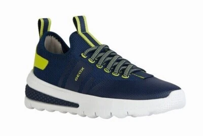Tênis GEOX ACTIVART Masculino Azul Marinho/Verde Limão J45LTB0159JCF43S - Imagem 1 de 4