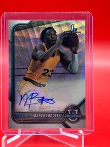 MARCUS BAGLEY 2021-22 Bowman Chrome U Refractor RC Auto /199 - Picture 1 of 2
