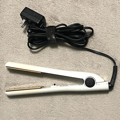 Plancha plana de cerámica CHI Ultra Gf1042 blanca perla brillante PROBADA Foto 1 de 4