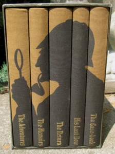 Sherlock Holmes Complete Short Stories 5 Book Box Set The Folio Society 1993 - Bild 1 von 7