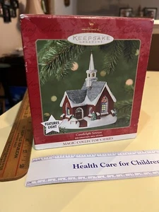 Hallmark Keepsake Ornament CANDLELIGHT SERVICE Church 2001 - Picture 1 of 8