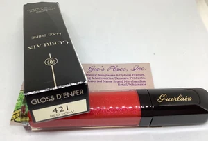 GUERLAIN BRILLO LABIAL D'ENFER MAXI BRILLO #421 ROJO POW COLOR INTENSO Y BRILLO NUEVA CAJA - Imagen 1 de 10