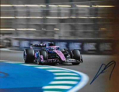 Signed Pierre Gasly Formula 1 Alpine Racing Autograped 8x10 Photo # 13 Original - Image 1 of 2