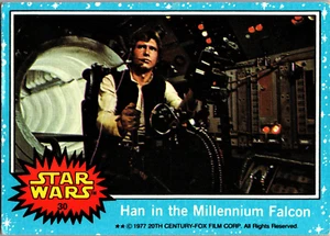 Vintage STAR WARS Trading Cards 1977  Blue Series #30 Han in Millennium Falcon - Picture 1 of 2