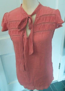 Blusa boho manga corta OLM malva talla L - Imagen 1 de 3