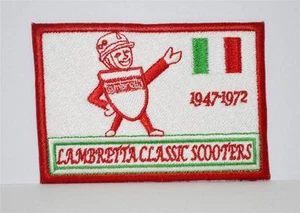 Neu besticktes Stoffabzeichen - Lambretta 50 Jahre -- Roller -- Werbung - Bild 1 von 1