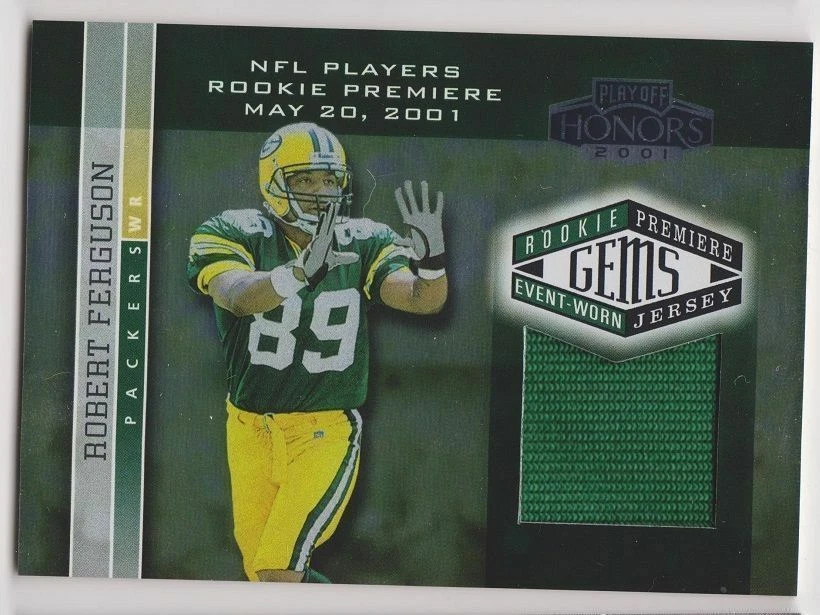 2001 Playoff Honors Robert Ferguson Rookie Premiere Gems Event-Worn Jersey #/725 - Image 1 of 1