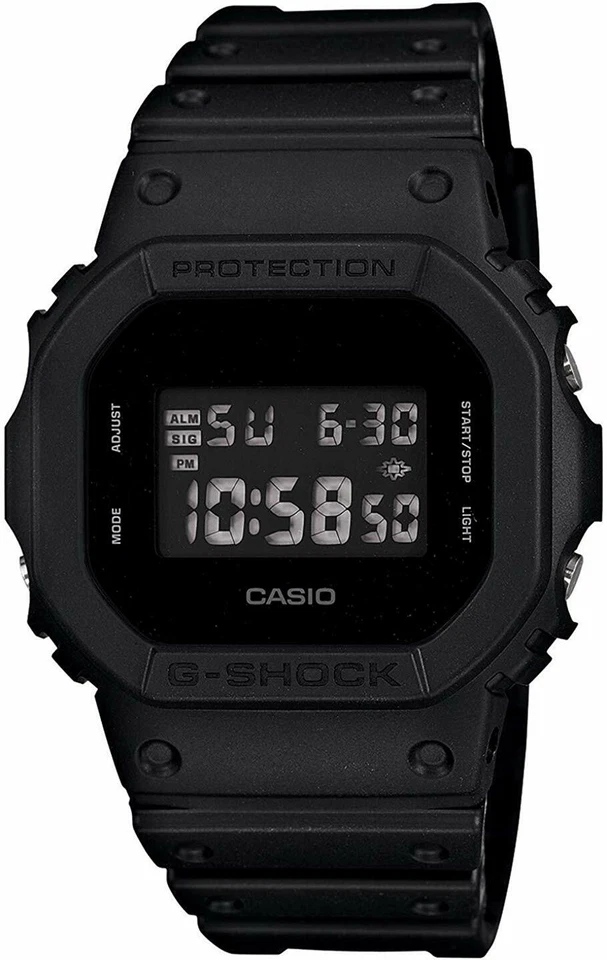 Casio G-Shock DW-5600BB-1 Black Resin Digital Men's Watch - Image 1 of 1