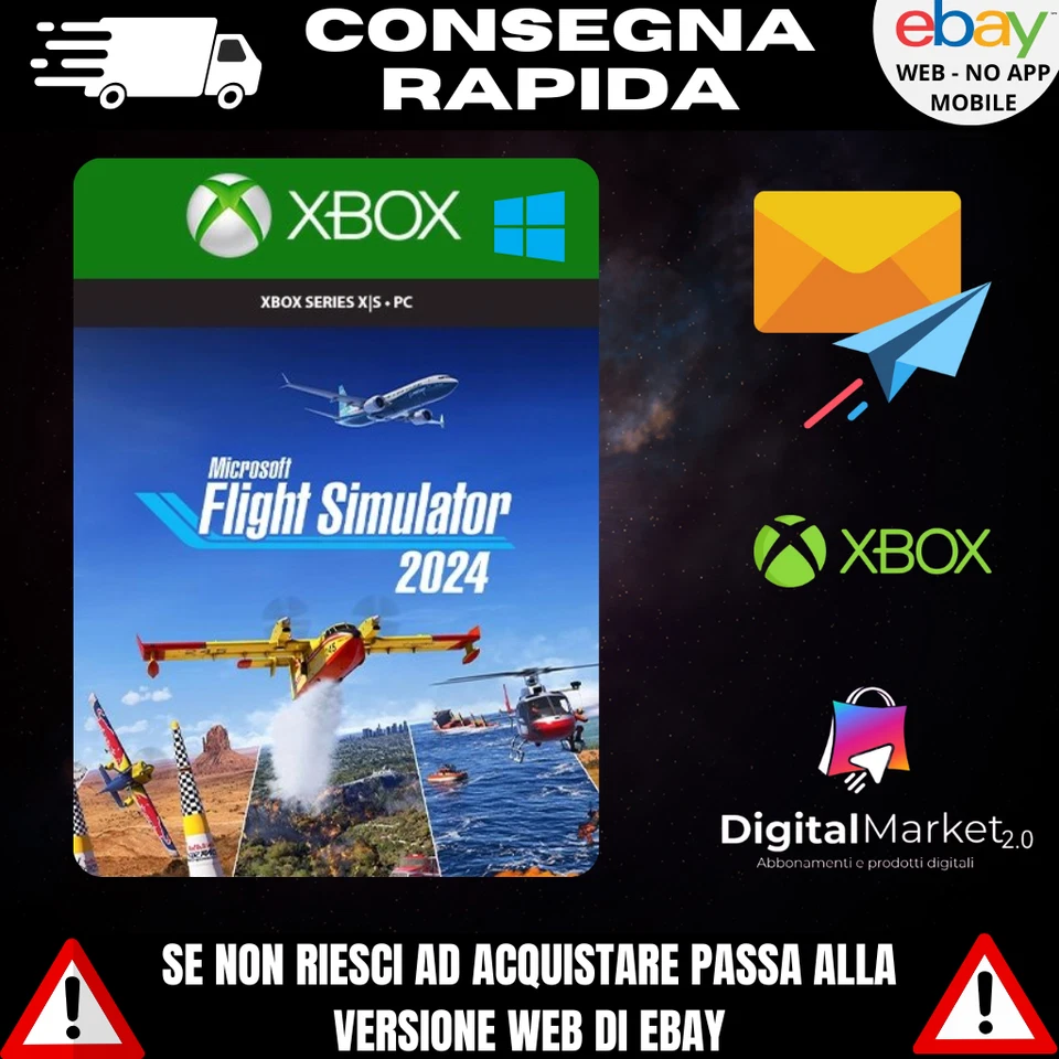 Flight Simulator 2024 Xbox Series X/S - Pc Windows (Profilo Primario) Leggi ⬇️ - Immagine 1 di 1