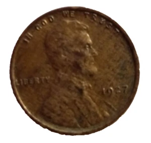CENTAVO LINCOLN 1927-P **** BONITA MONEDA "WOODIE" - L@@K EN FOTOS!!!!! #7933 - Imagen 1 de 2