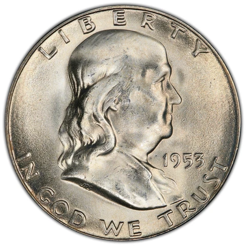 1953-S/S 50C MS66 PCGS RPM FS-501 Variety Repunched Mintmark Registry True View! Cover