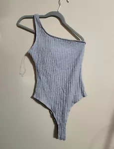 Traje de punto Belle Boutique parientes mejor ser un hombro a rayas gris L - Imagen 1 de 5