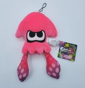 Splatoon 2 Inkling Squid Pink 9" Plush w/ Tag Nintendo 2019 Game Hanging Toy - Picture 1 of 6