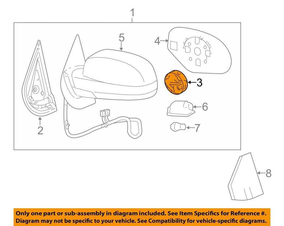 GM OEM-Mirror Motor 25808705 Foto 1 de 2