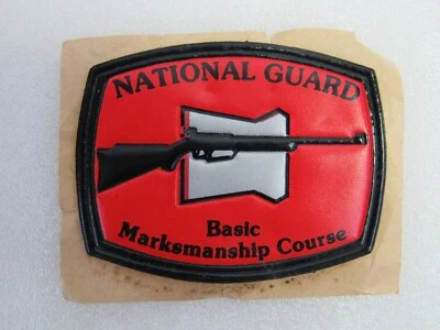 Insignia de curso de puntería básica de la Guardia Nacional adhesiva parche de vinilo pistola tiro Foto 1 de 2