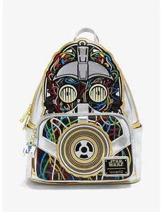 Loungefly Star Wars C-3PO Glow-in-the-Dark Mini Backpack - New & Exclusive - Picture 1 of 4