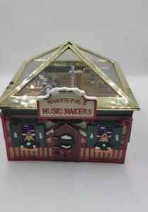 MR CHRISTMAS GOLD LABEL NORTH POLE MUSICAL MAKERS MUSIC BOX  - Picture 1 of 8