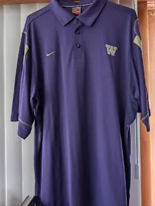 Washington Huskies NIKE Dri Fit Elite Purple Blade Poloshirt Herren 2XL - Bild 1 von 4