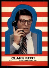 1983 Topps Superman III Sticker Clark Kent #9