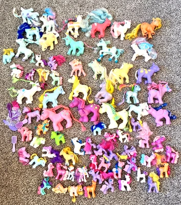 Lot of 74 Vintage My Little Pony & Accessories Maybe Other Brands & McDonald too - Image 1 of 4