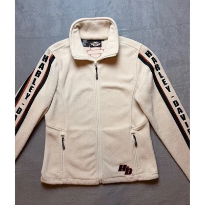 Harley Davidson Full Zip Fleece Jacket Women's Motorcycle Biker Top - Image 1 of 4