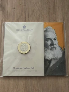 2022 Alexander Graham Bell £2 Coin Royal Mint Sealed Pack BU5 - Picture 1 of 3