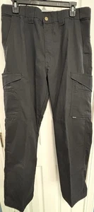 Pantalones de Carga Tácticos Tru-Spec para Hombres 34x32 Negro Algodón Poli Ripstop Combat - Imagen 1 de 8