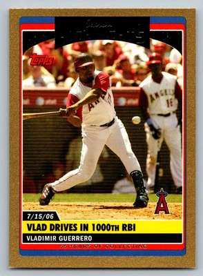 Topps 2006 actualizaciones y aspectos destacados oro Vladimir Guerrero UH180/2006 Foto 1 de 2