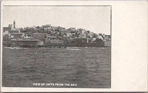 Vintage c1900s ISRAEL Postcard "VIEW OF JAFFA FROM THE SEA" Tel-Aviv / UNBENUTZT - Bild 1 von 2