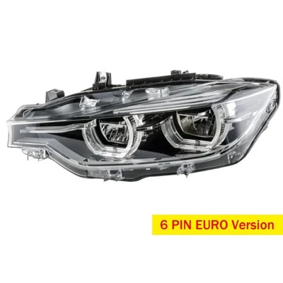 Silver Edge Headlight RH w/o AFS for 2016-2018 BMW 320i 328d 330i 340i - Image 1 of 4