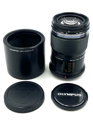 Olympus M.Zuiko Digital ED 60mm f/2.8 Macro Lens w/Hood Near Mint #90509 - Image 1 of 4