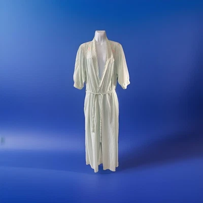 Vintage Gilligan O'Malley Womens Robe Measures Large Cottagecore Prairie Romance - Image 1 of 4