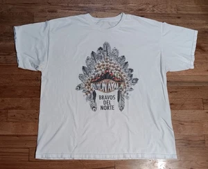 Vintage Ramón Ayala Y Sus Bravos Del Norte T-Shirt Large White Latin Music - Picture 1 of 5