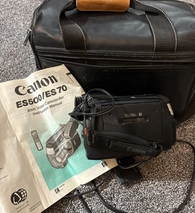 Canon Camcorder ES500A 8mm Video8 Videorecorder Player Kamera Vintage mit Tasche - Bild 1 von 7