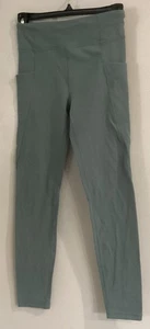 ATHLETA Girl High Rise STASH YOUR TREASURES LEGGING Green Athleisure Size XL/14 - Picture 1 of 5
