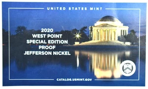 2020West Pint Jefferson Nickel Proof - Picture 1 of 2
