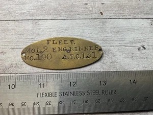 TARGA NOME ORIGINALE PRE WWII FLEET MODEL 2 KINNER ENGINE AIRCRAFT SPECIFICHE - Foto 1 di 2