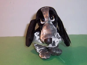 APPLAUSE HUSH PUPPIES Collection #4 VELVET Edition Sitzsack Basset Hound - Neu mit Etikett - Bild 1 von 6