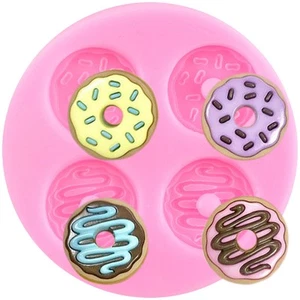 Donut Silicone Mold Doughnut Fondant Molds For Cake Decorating Cupcake Topper... - Picture 1 of 9