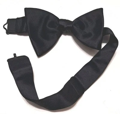 Pajarita negra ajustable de seda Serrano vintage para hombre RN23216 accesorio Foto 1 de 4