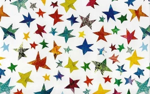 Postcard Eric Carle "Untitled" Stars (Pattern) Illustration (1986) MINT - Picture 1 of 1
