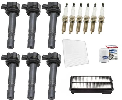 Ignition Coil & Platinum Spark Plugs Tune Up Kit For 2015-2020 Acura TLX 3.5L - Image 1 of 4