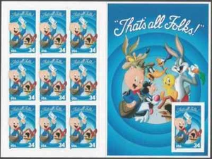 Scott #3534 - 34 cent - Looney Tunes Porky Pig - 2001 - MNH - Picture 1 of 1