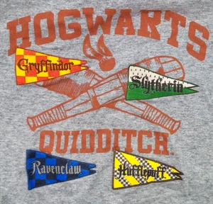 Camiseta Harry Potter Hogwarts Quidditch Niño Pequeña Gris de Mundo Mágico - Imagen 1 de 2